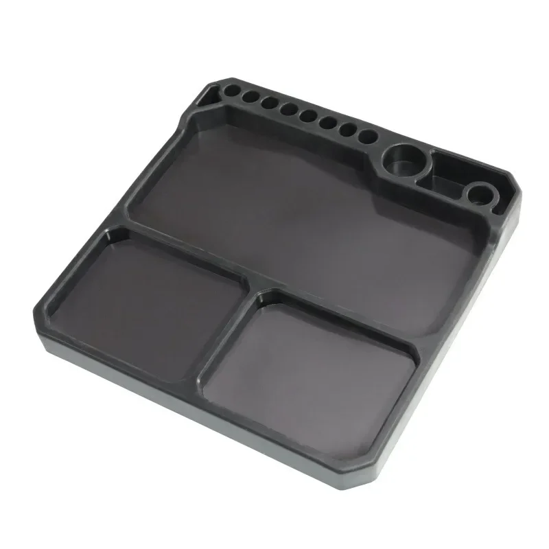 Magnetic Parts Tray - Silicone Parts Tray with Tool Stand