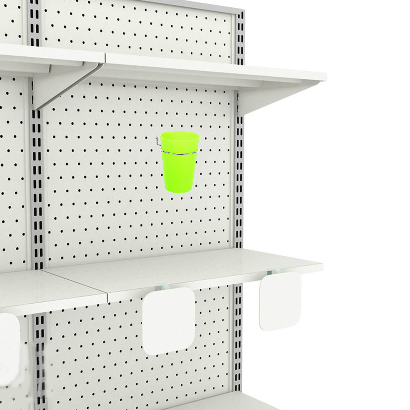 Workshop Tools Display - 6Pcs Pegboard Storage Cups Ring Hooks