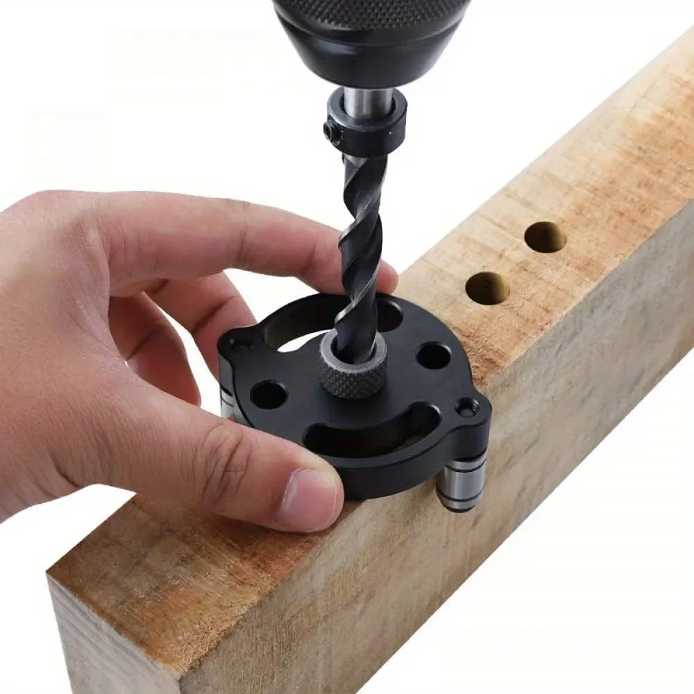 Pocket Hole Jig - Self‑Centering Doweling Jig Kit, Handheld Drill