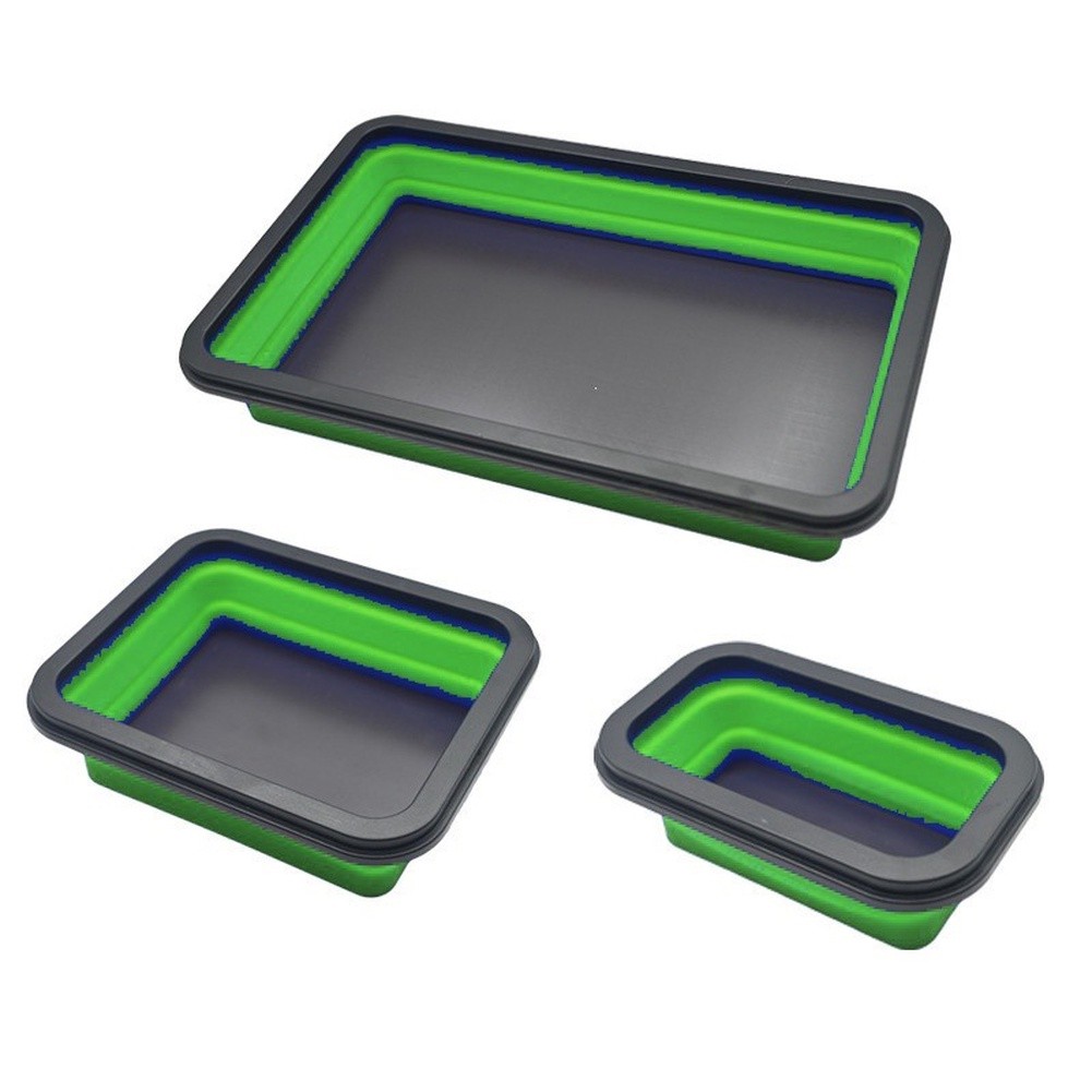 Collapsible Magnetic Silicone  - Magnetic Parts Tray ulasan dan harga