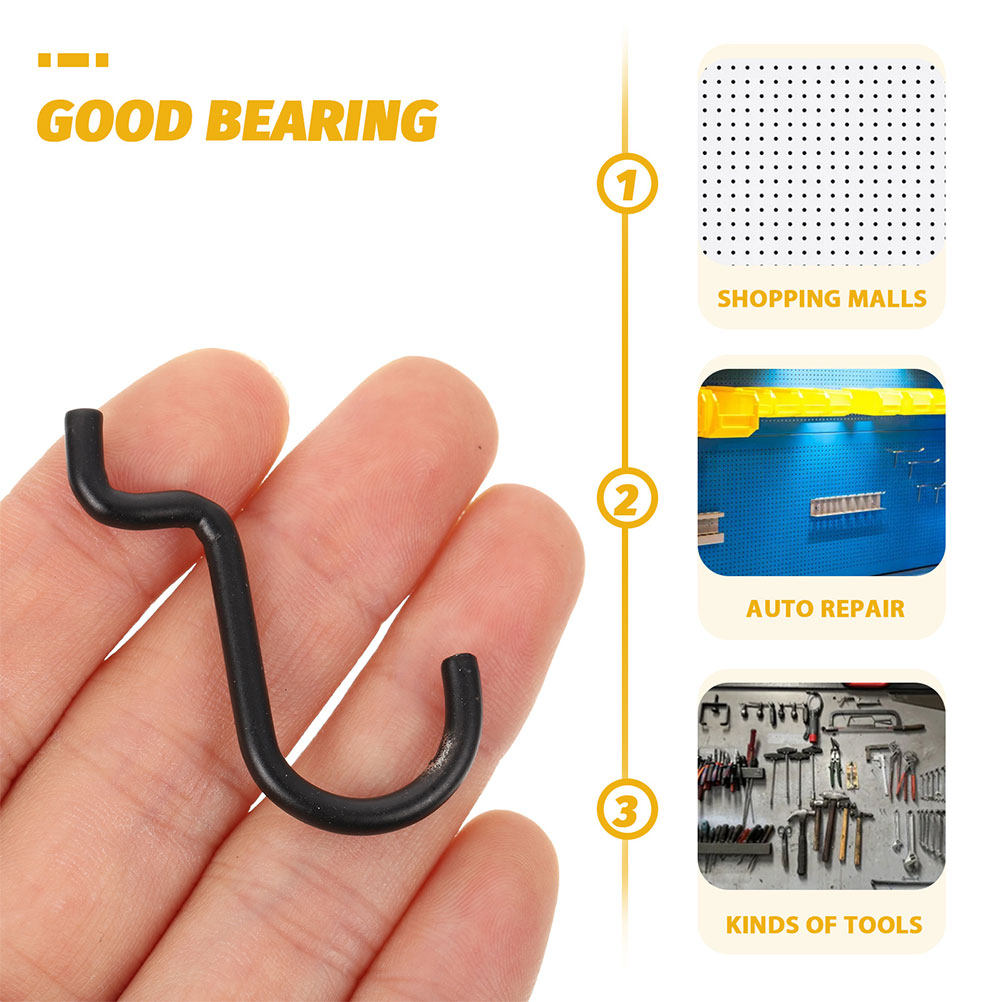 24Pcs Iron Pegboard Hooks Vers - Workshop Tools Display ulasan dan harga