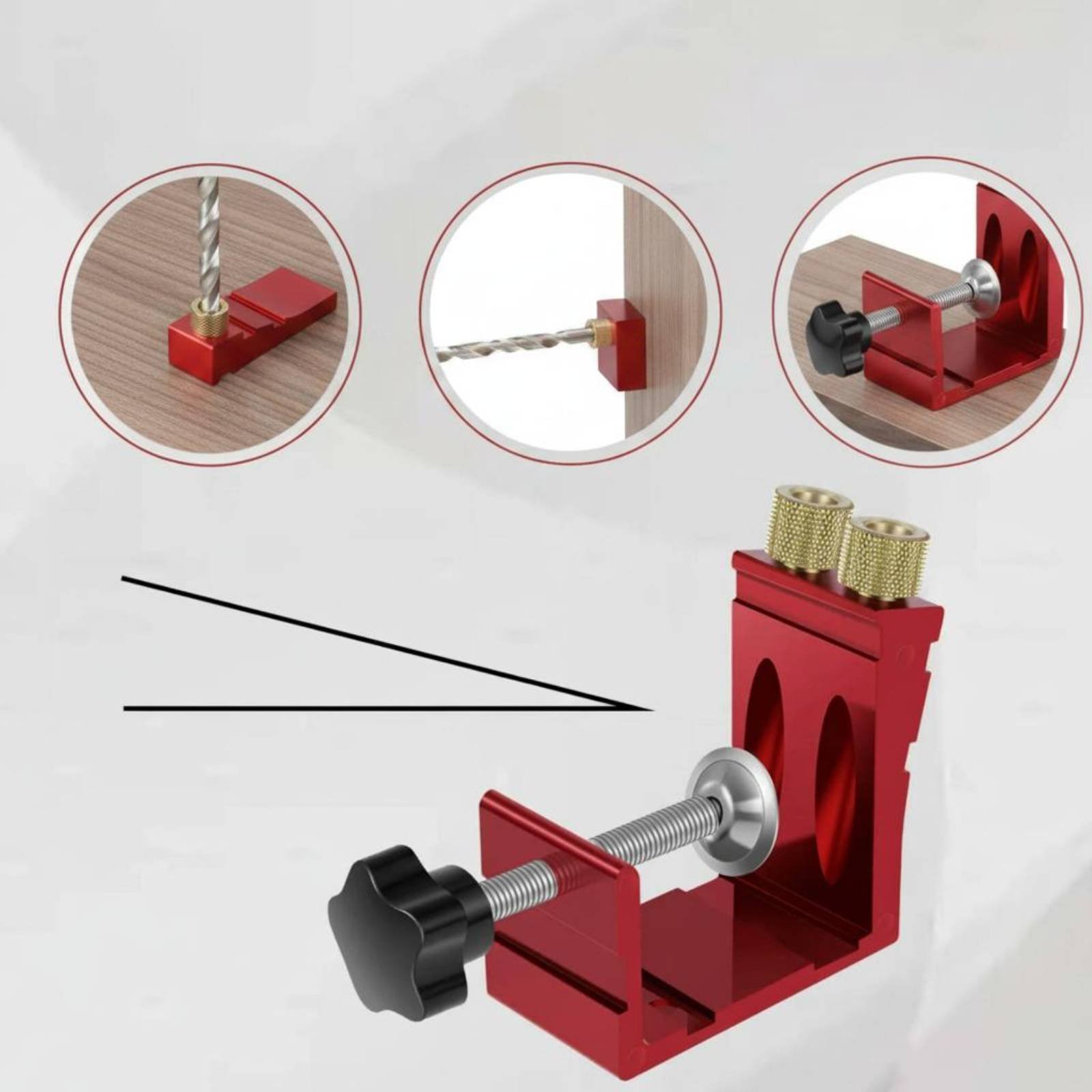15 Degree Angle Drilling Guide - Workshop Joinery Tools ulasan dan harga