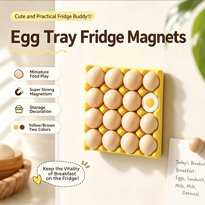 Funny Egg Tray Refrigerator Ma - Magnetic Parts Tray ulasan dan harga