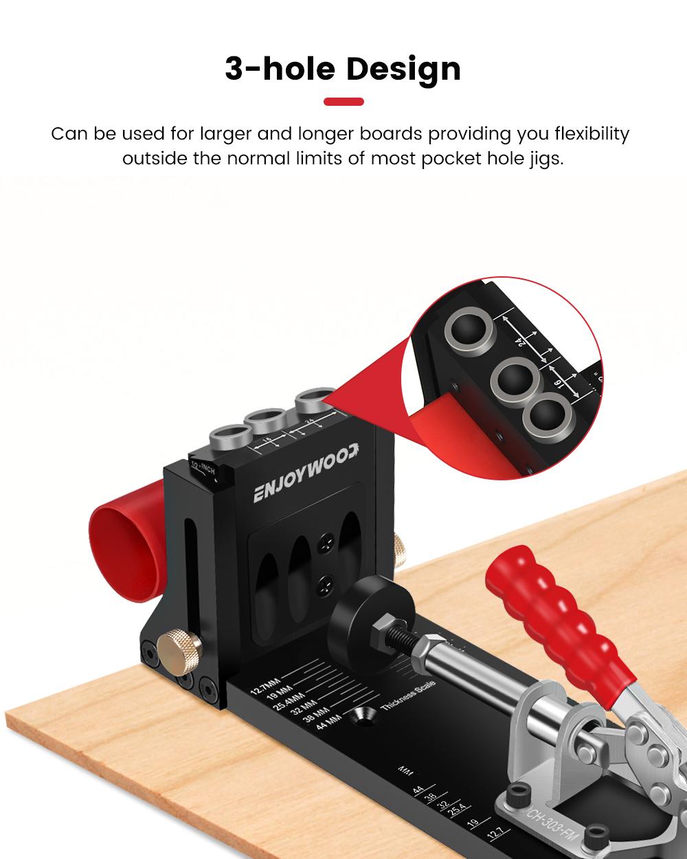 ENJOYWOOD XK4 Woodworking Incl - Pocket Hole Jig ulasan dan harga