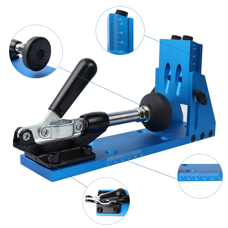 Woodworking Inclined Hole Dowe - Pocket Hole Jig ulasan dan harga