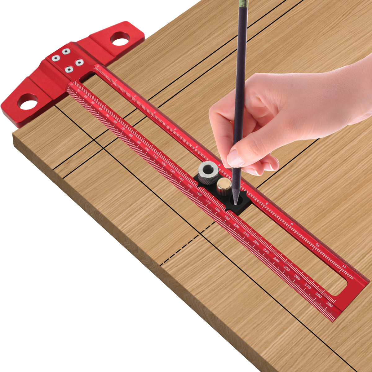 2 in 1 Woodworking Drilling Po - Dovetail Marking Guide ulasan dan harga