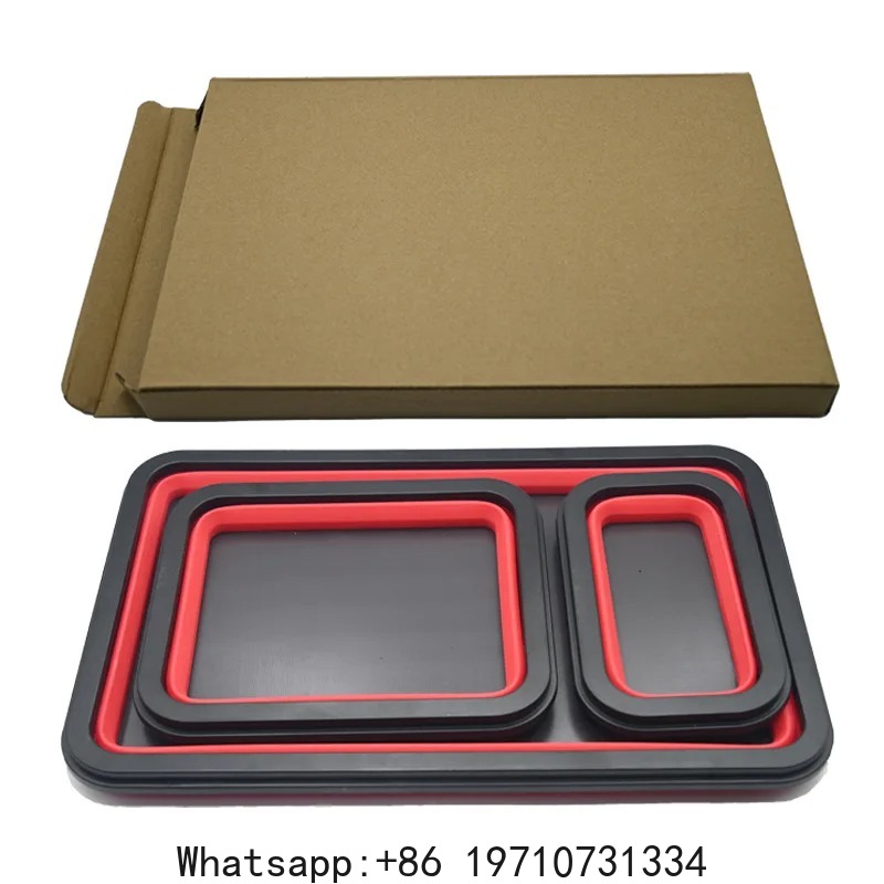 3Pcs Collapsible  Parts Set 3  - Magnetic Parts Tray ulasan dan harga