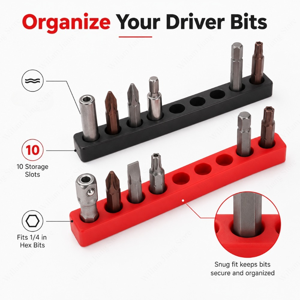 10 Position Bit Organizer Case - Tools At Workshop ulasan dan harga
