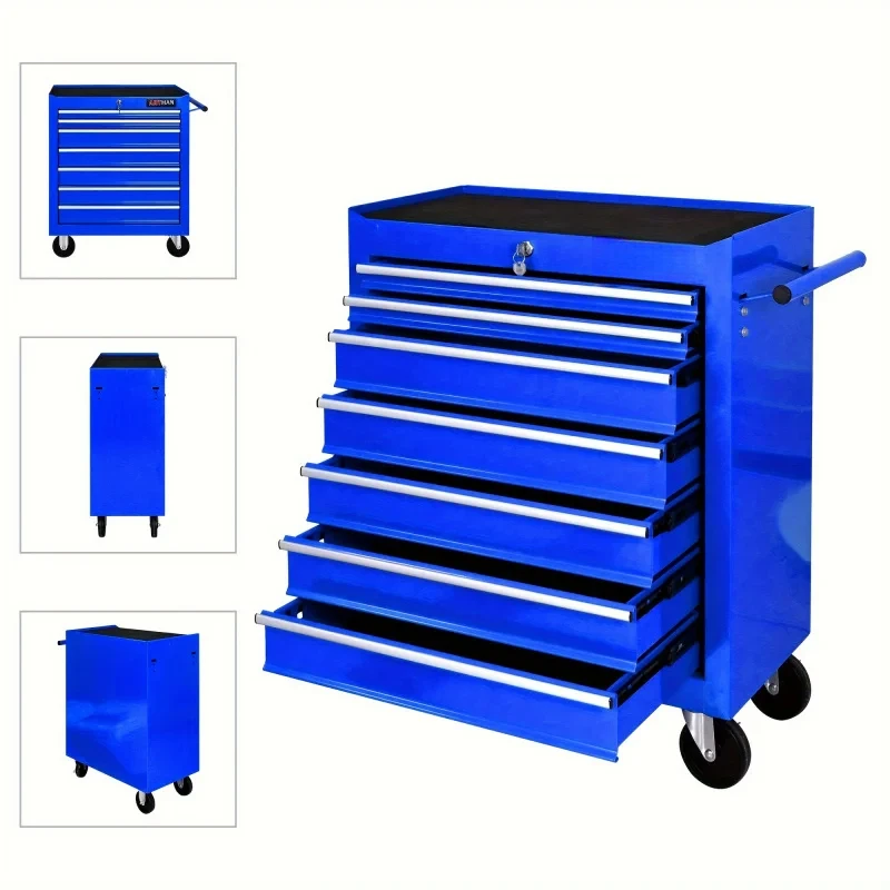 7 Drawers Blue Multifunctional - Tools At Workshop ulasan dan harga
