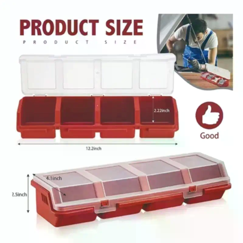 Screw Organizer Box Plastic 4  - Workshop Tools Box ulasan dan harga