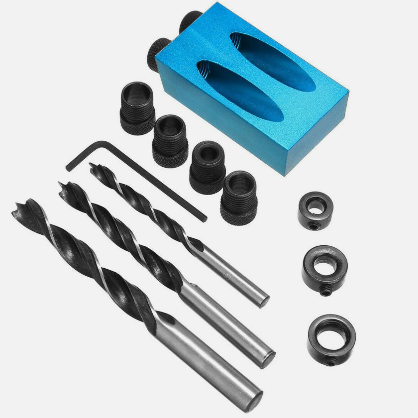 14pcs DIY Pocket Hole Jig Kit  - Pocket Hole Jig ulasan dan harga