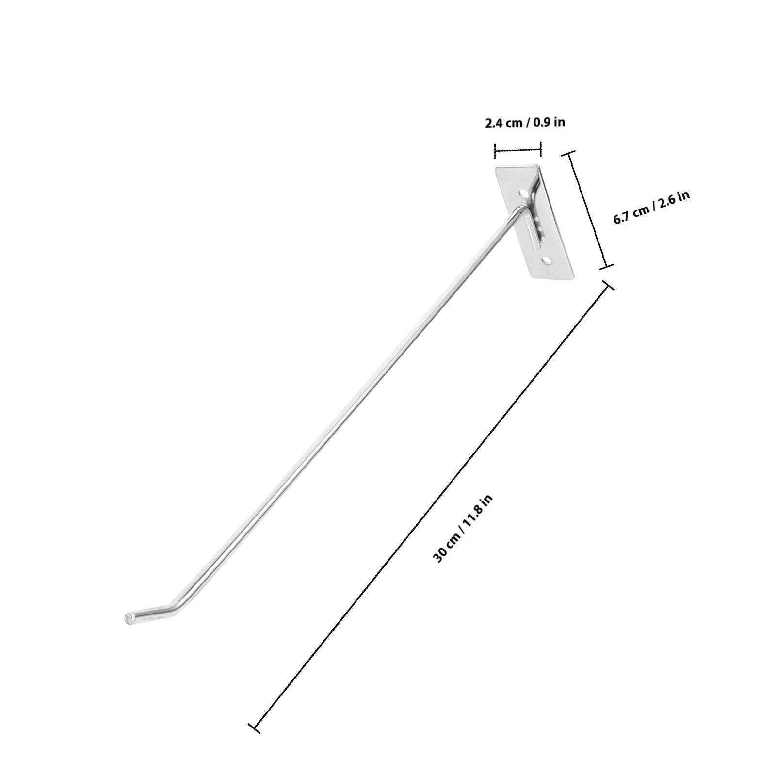 2Pcs Wall Pegboard Hooks Metal - Workshop Tools Display ulasan dan harga