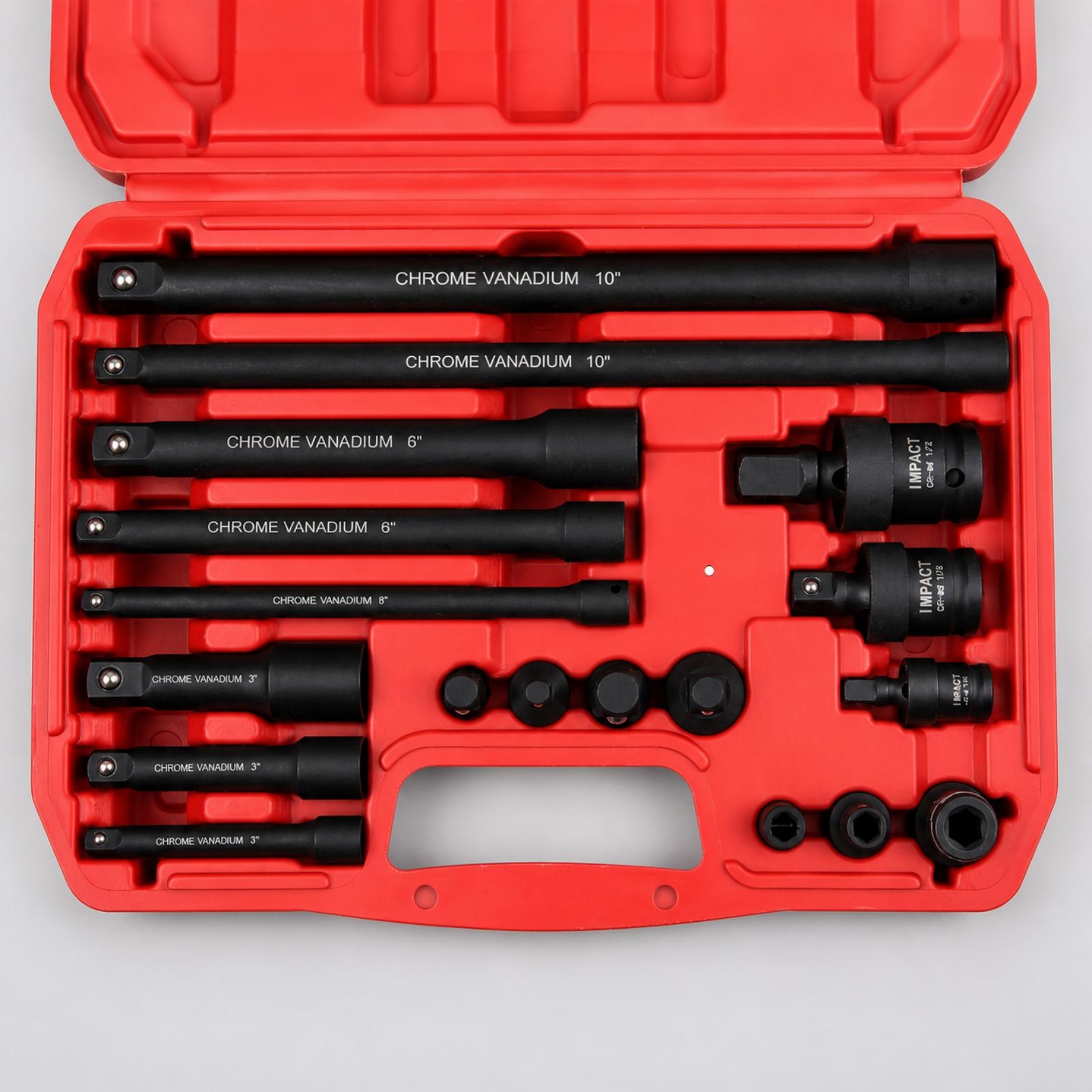 Impact Wrench Kit 18 Piece Ext - Tools For Garage ulasan dan harga