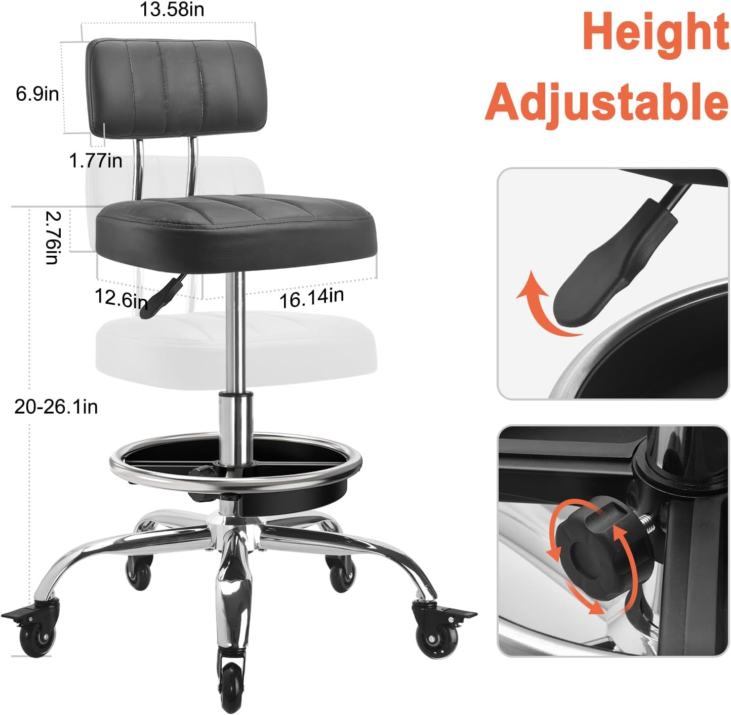 Garage Mechanic Stool With Bac - Mechanical Tools In Workshop ulasan dan harga