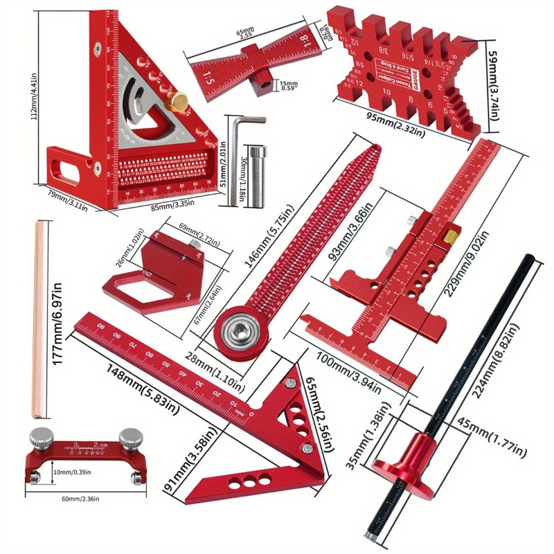 Workshop Carpenter Square Set  - Workshop Joinery Tools ulasan dan harga