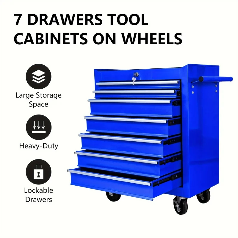 7 Drawers Blue Multifunctional - Tools At Workshop ulasan dan harga