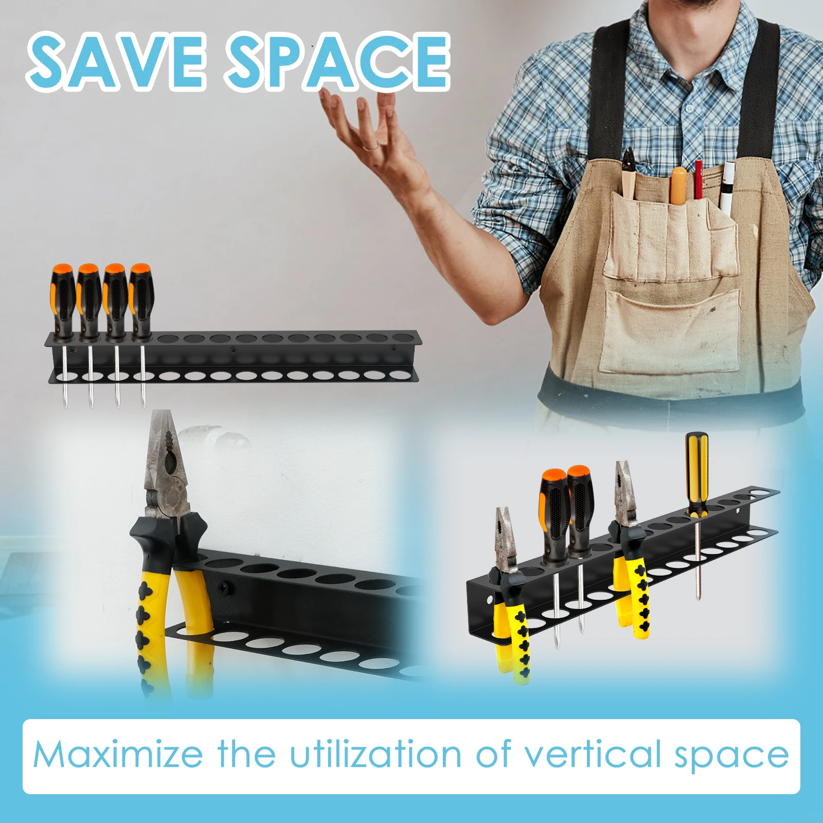 Steel Wall Mount Screwdriver W - Workshop Tools Display ulasan dan harga