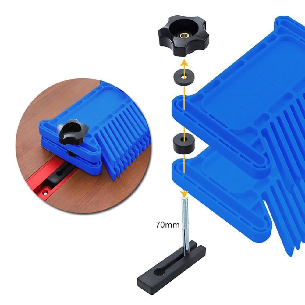 Blue ABS Plastic Feather Board - Workshop Tools Board ulasan dan harga