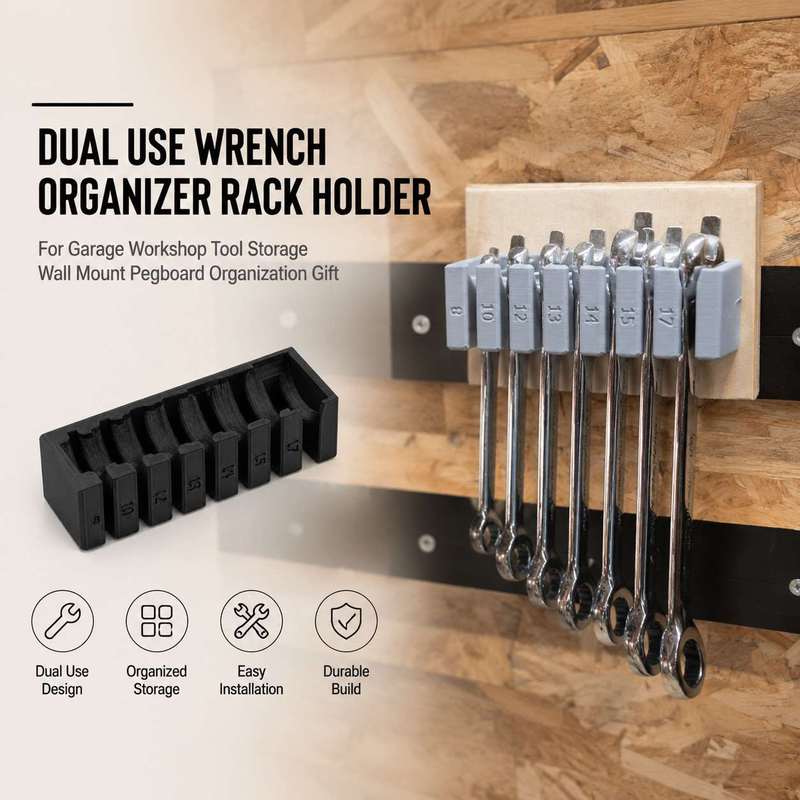 Wall Mount Wrench Organizer Ra - Workshop Tools Organizing ulasan dan harga